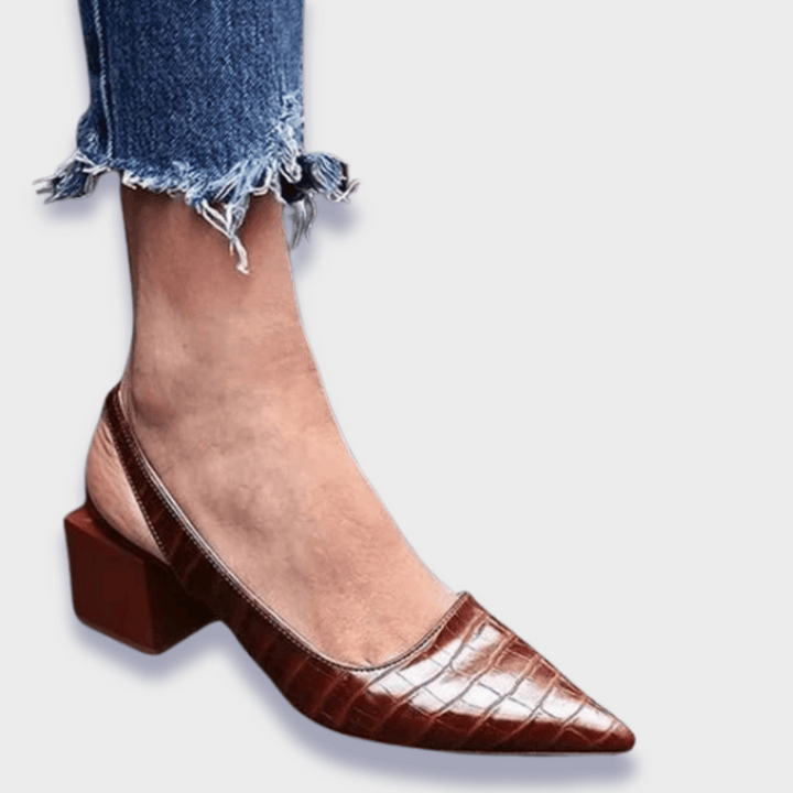Corentine - Pump ortopediche in pelle sintetica premium