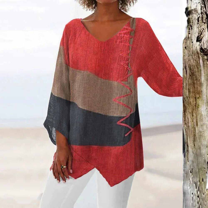 Élise™ | Camicia Elegante Tricolore