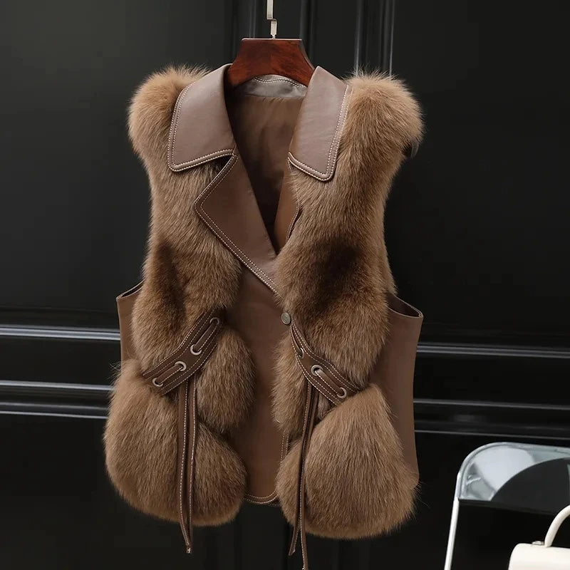 Rosella™ | Gilet in pelliccia sintetica dell'Imperatrice