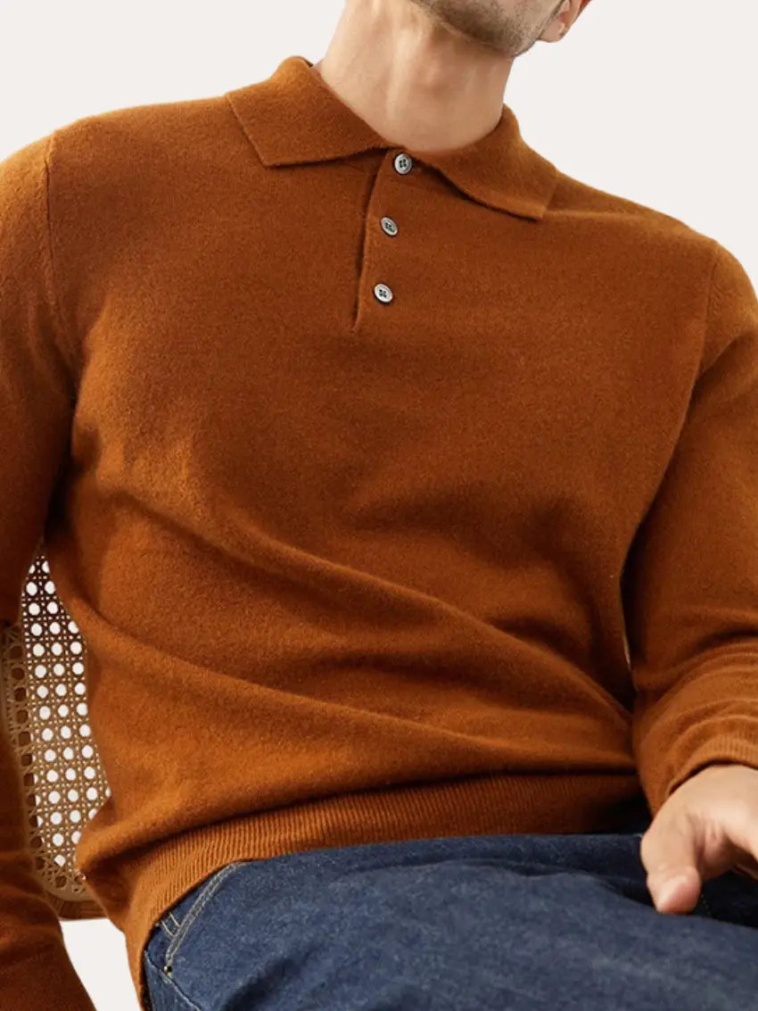 Polo Cashmere Classico – Marrone