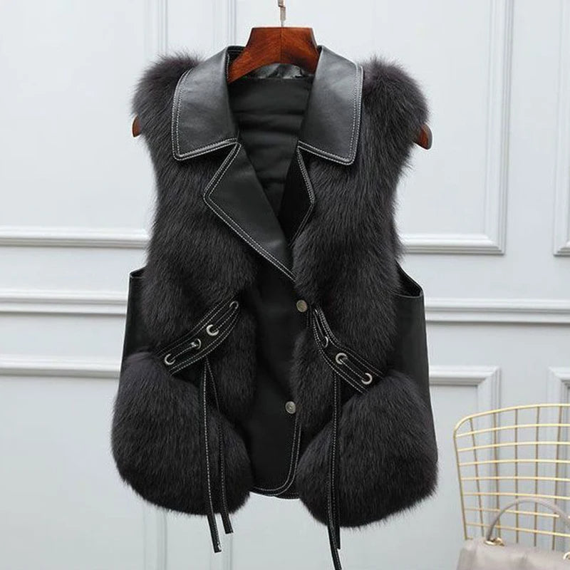 Rosella™ | Gilet in pelliccia sintetica dell'Imperatrice