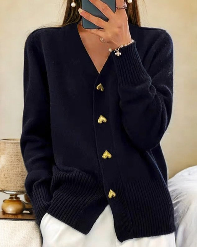 Isabella™ | Cardigan elegante con bottoni a cuore