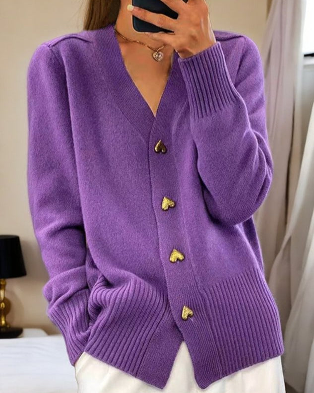 Isabella™ | Cardigan elegante con bottoni a cuore